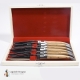 Coffret de couteaux de table Laguiole en Olivier