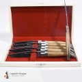 Coffret de couteaux de table Laguiole en Olivier