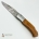 Laguiole de Chasse lame Damas en Bois d'Olivier